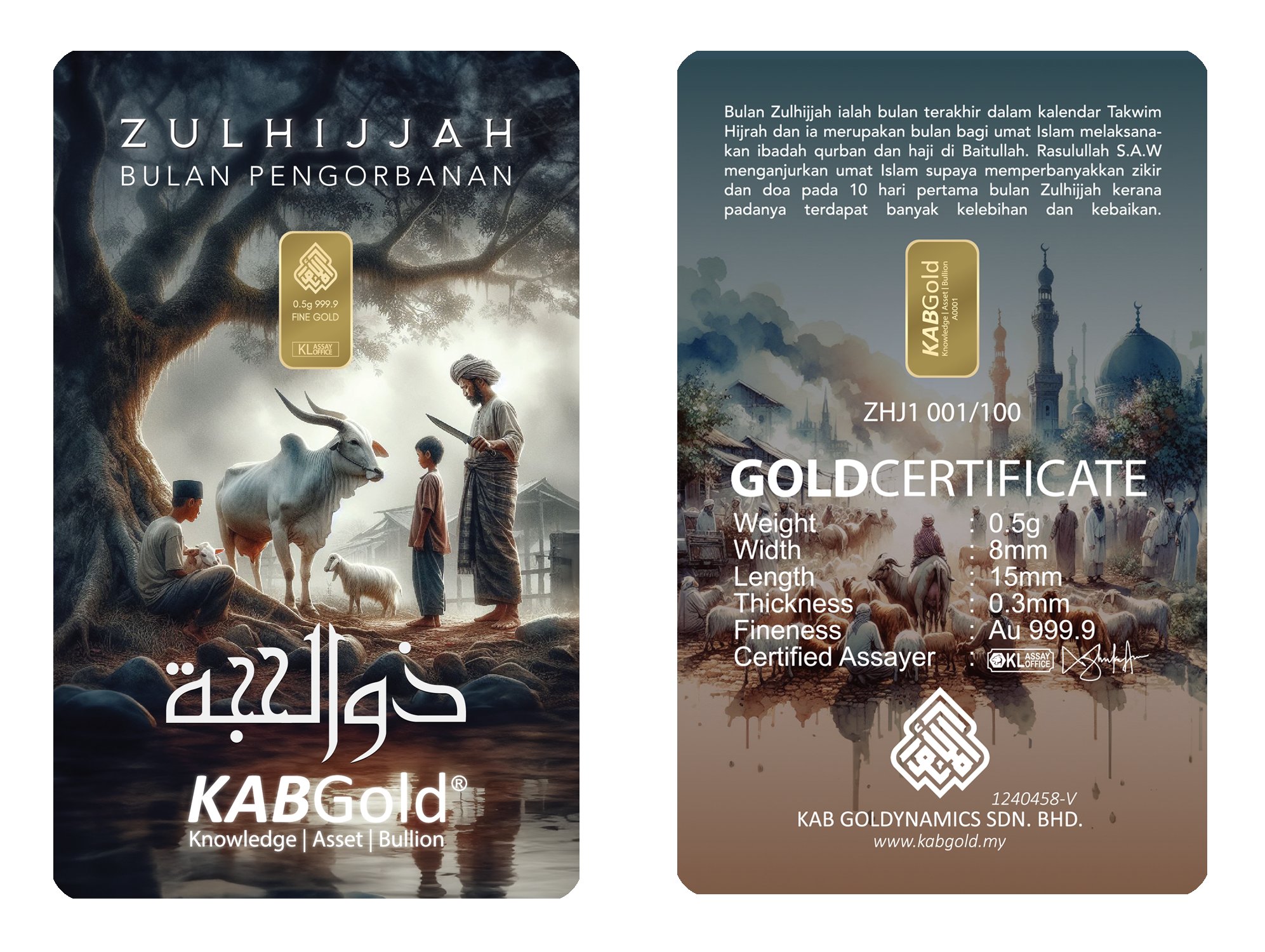 gold bar 0.5g zulhijjah 2024